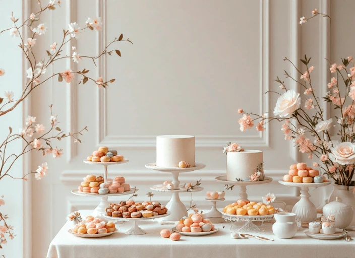 Buffet de desserts de mariage